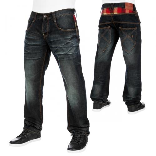 Foto Rocawear Pattern Tony Fit Jeans Dark Roc Blue Wash