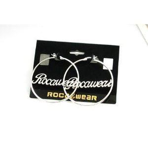 Foto Rocawear Silver Plated Huge Round Creole Earrings