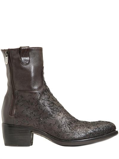 Foto rocco p. stitched deerskin weenwood zip up boots