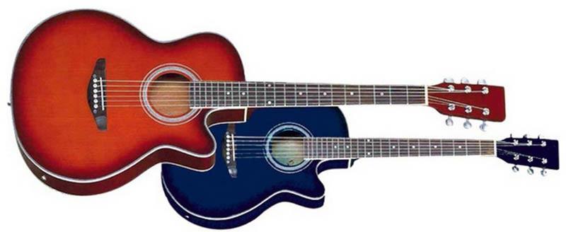 Foto Rochester CFG-3 RS Roja Sunburst. Guitarra electroacustica de 6 cuerda