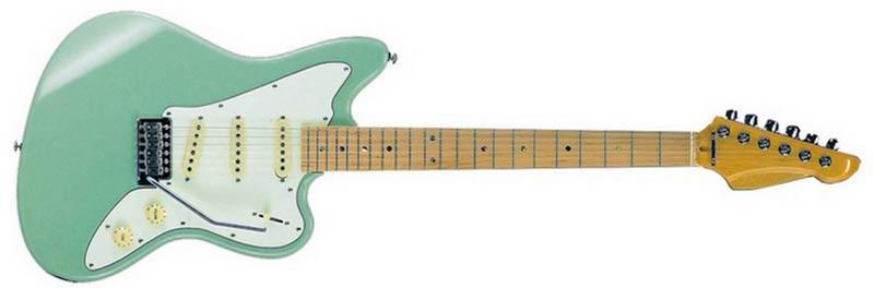 Foto Rochester R-M10 GR Verde. Guitarra electrica cuerpo macizo de 6 cuerda