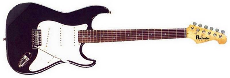 Foto Rochester ST-30 BK Negra. Guitarra electrica cuerpo macizo de 6 cuerda