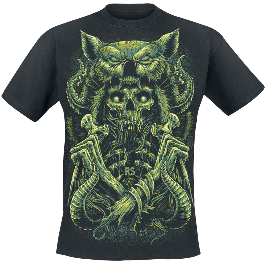 Foto Rock Skulls by EMP: Wolf Skull - Camiseta