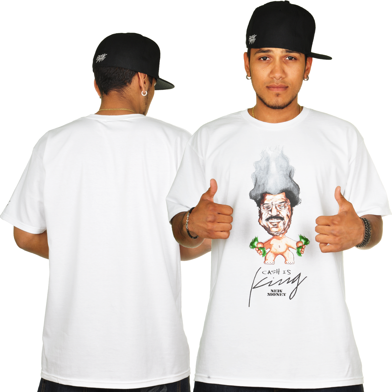 Foto Rocksmith King Troll T-shirt Blanco
