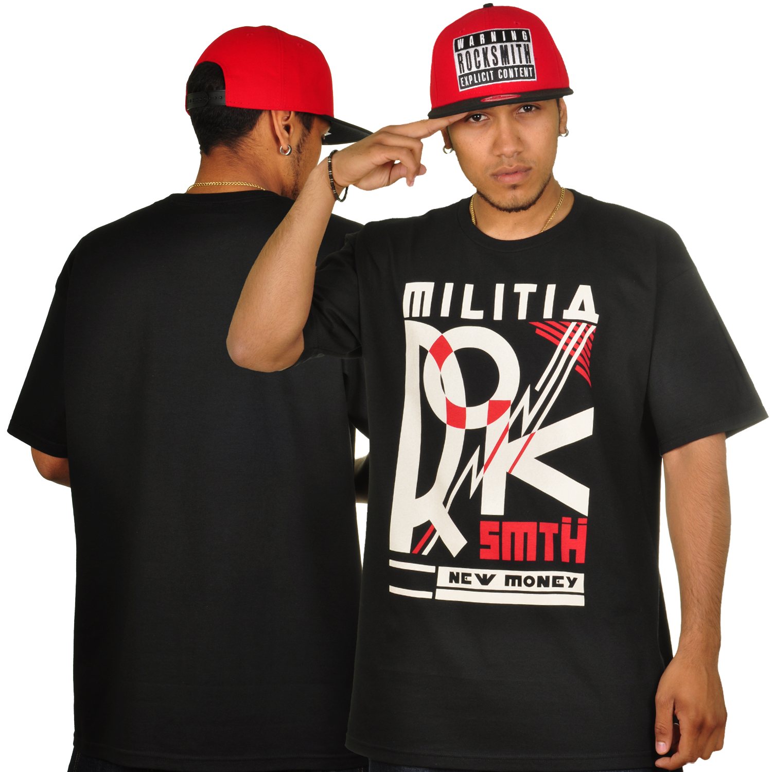 Foto Rocksmith Militia Rok T-shirt Negro