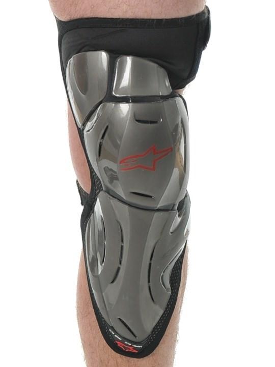 Foto Rodillera MX Alpinestars Bionic SX2012 plata rojo negro
