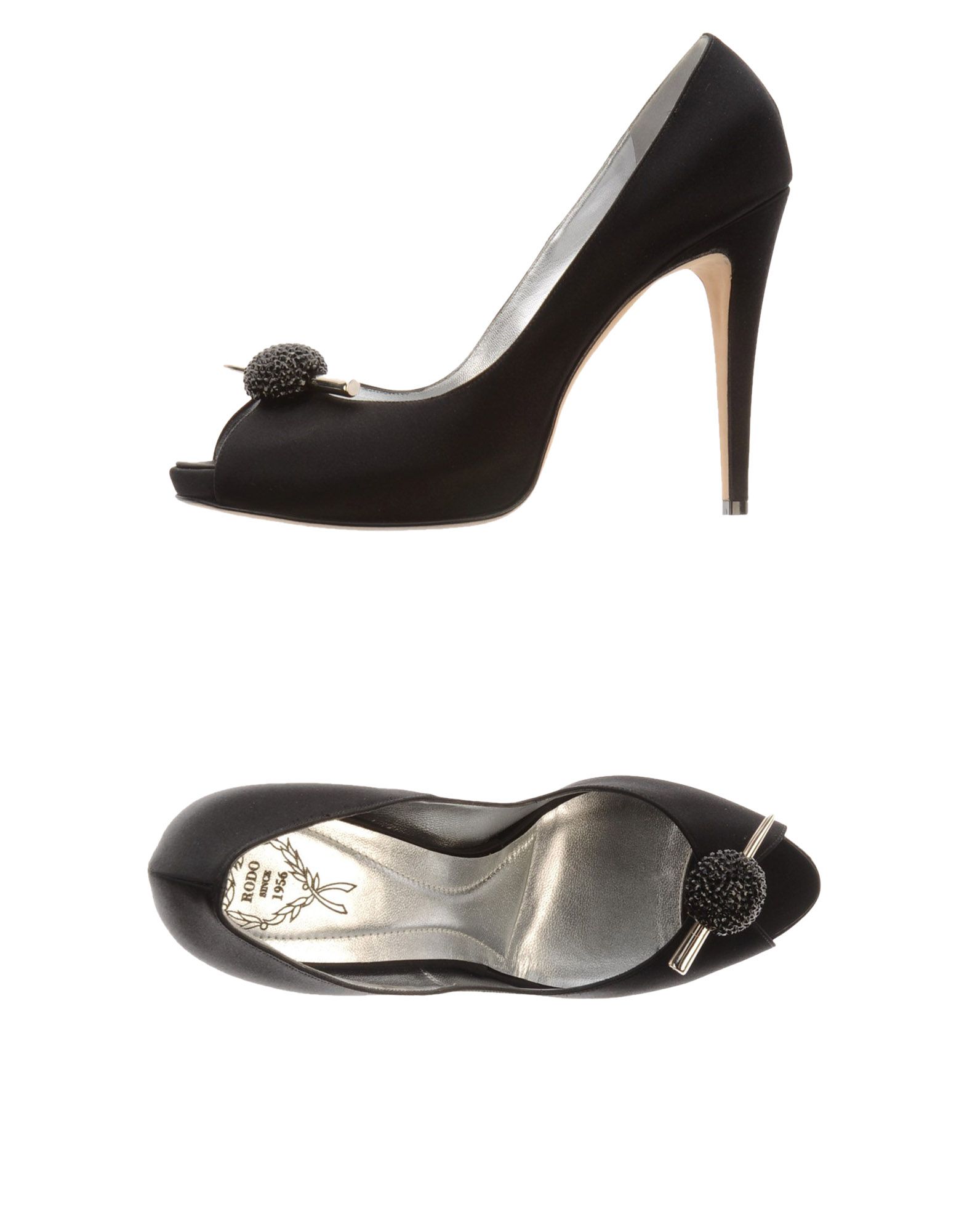 Foto Rodo Peep Toes Mujer Negro