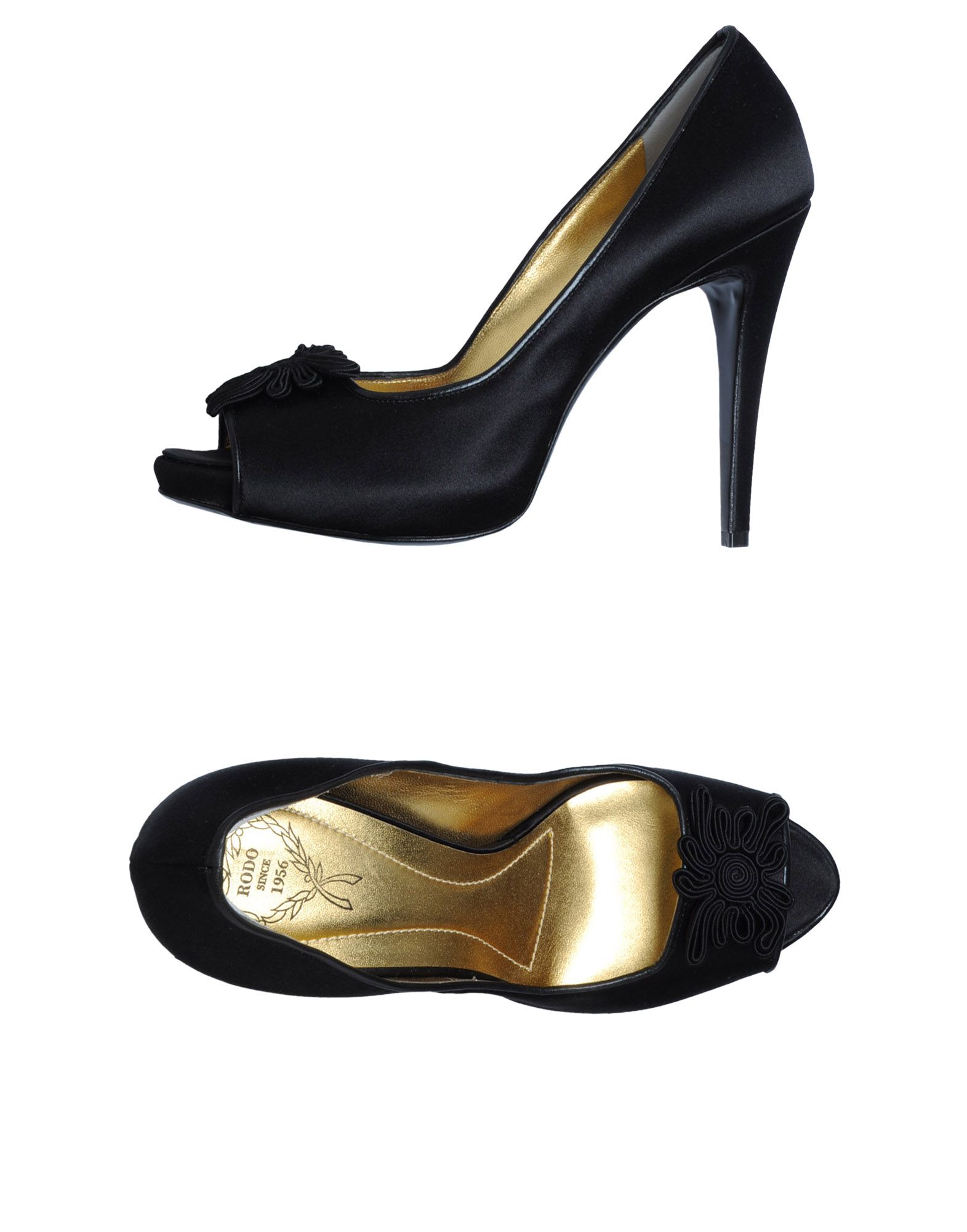 Foto Rodo Peep Toes Mujer Negro