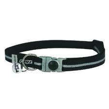 Foto Rogz Alleycat Reflective Black collar gato