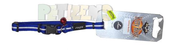 Foto Rogz Alleycat Reflective Blue collar gato