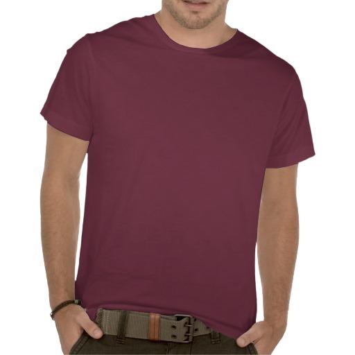 Foto Rojo básico de Burdeos de la camiseta del cuello b