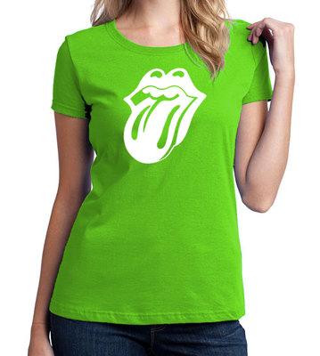 Foto Rolling Stones Camiseta Verde Manzana Mujer Talla S - Xl T Shirt Apple Green