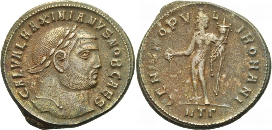 Foto Rom, Kaiserzeit Ae Nummus/Follis 297-298
