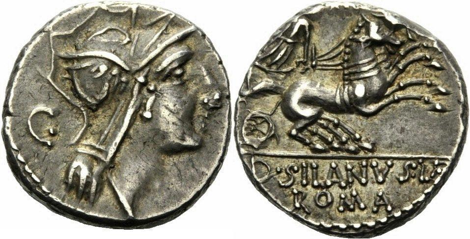 Foto Rom Republik Denar 91 v Chr
