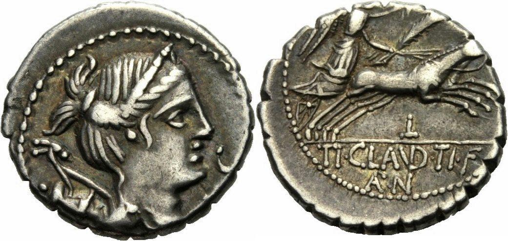Foto Rom Republik Denar Serratus 79 v Chr