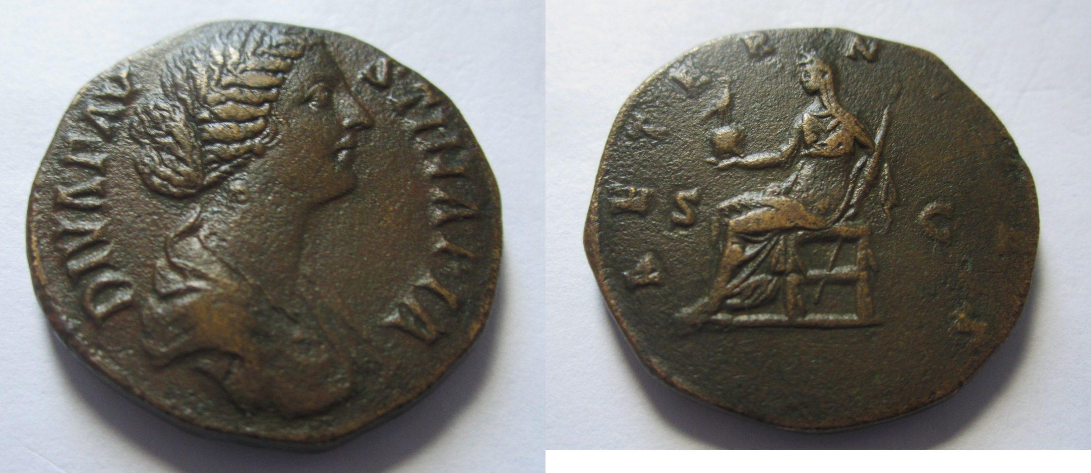 Foto Rom Sesterz nach 176 n Chr
