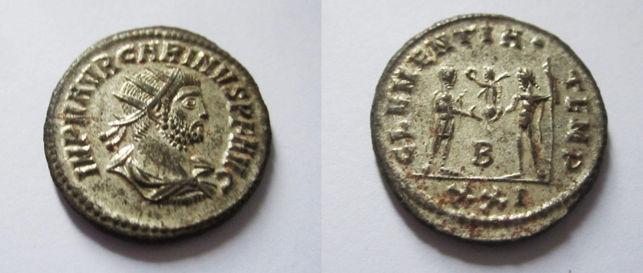 Foto Rom Silbersud-Antoninian 283-285 n Chr