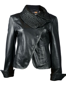 Foto Roma Ruche’ Black Women’s Leather Jacket