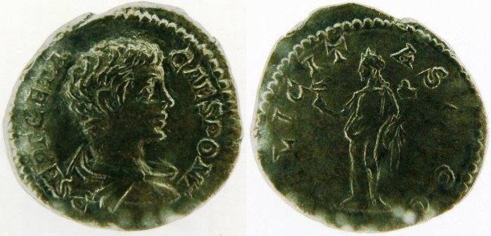 Foto Roman Coins 209-212 n Chr