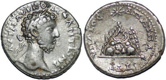 Foto Roman didrachm 181-182Ad