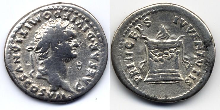 Foto Roman Empire / Römische Kaiserzeit Denarius / Denar 80/1 Ad