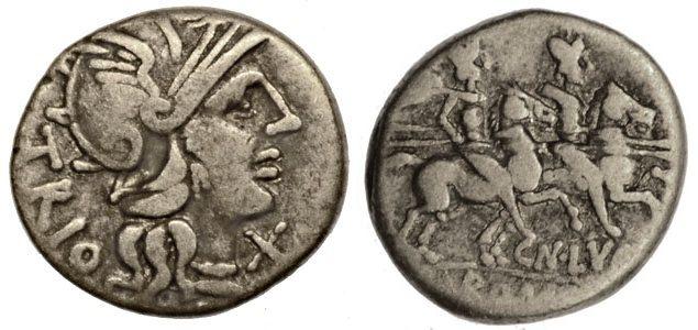Foto Rom,Cn Lucretius Trio Denar 136 v Chr