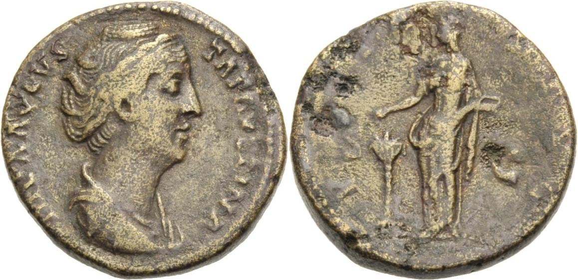 Foto Romische Münzen, Kaiserzeit Dupondius +141