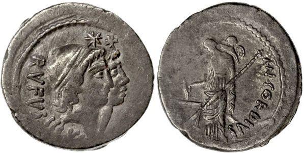 Foto Rom,Mn Cordius Rufus Denar 46 v Chr