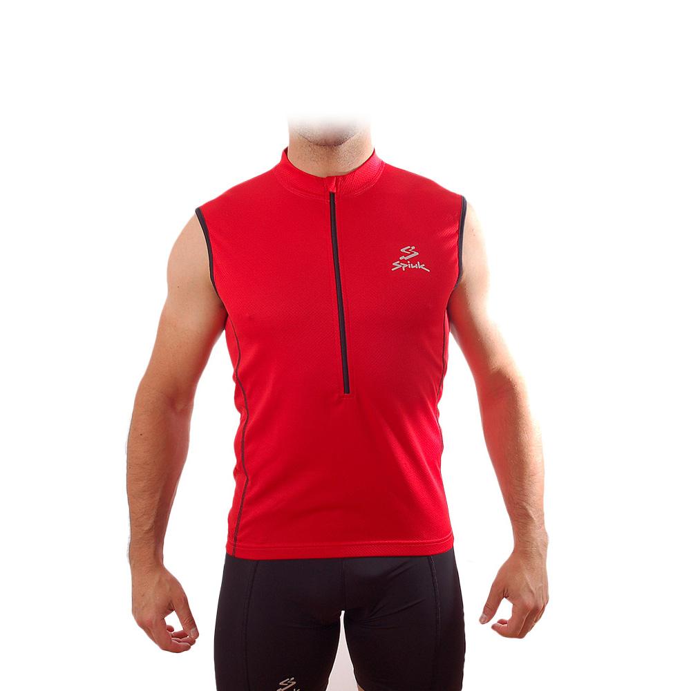 Foto Ropa Ciclista Spiuk Anatomic Jersey sin mangas color rojo para hombre