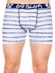Foto Ropa interior 69 Slam Stripes Blue Fitted Fit Boxershorts