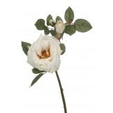 Foto Rosa artificial blanca simón - 36 cm