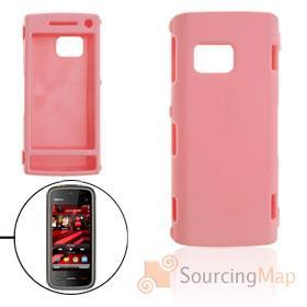 Foto rosa de plástico duro para adelgazar cuerpo de la cáscara caso de Nokia X6