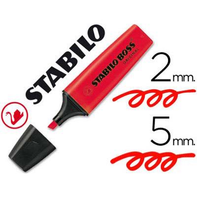 Foto Rotulador Stabilo Boss fluorescente 70 rojo