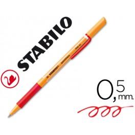 Foto Rotulador Stabilo Roller Visco Rojo 0,5mm (Pack 10 ud)