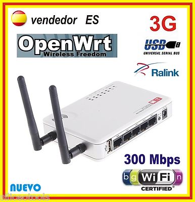 Foto Router Para Modem 3g Usb Repetidor Wifi N 300mb Openwrt Ddwrt Antena Mimo Wds
