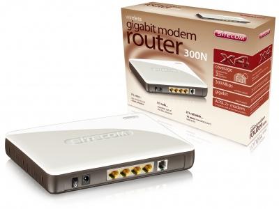 Foto Router Sitecom sitecom wireless gigabit modem router 300n x4 [WLM-450