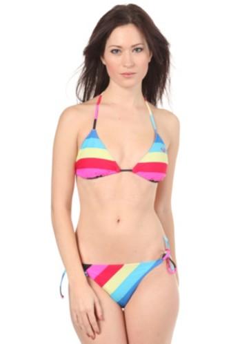 Foto Roxy Rugby Stripes Tie Sides Bikini neon blue