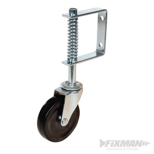 Foto Rueda giratoria con muelle (100 mm 57 kg)