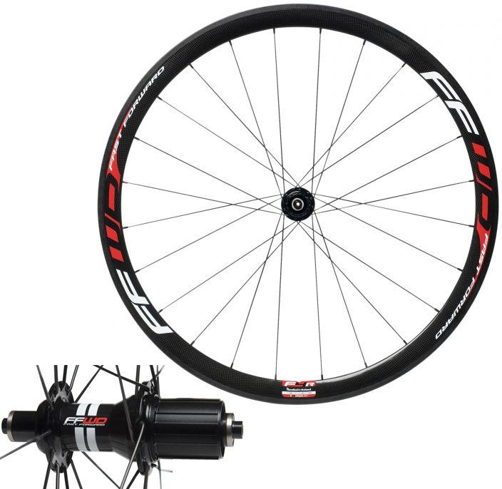 Foto Rueda trasera tubular de carbono (cerámica) Fast Forward - F4R