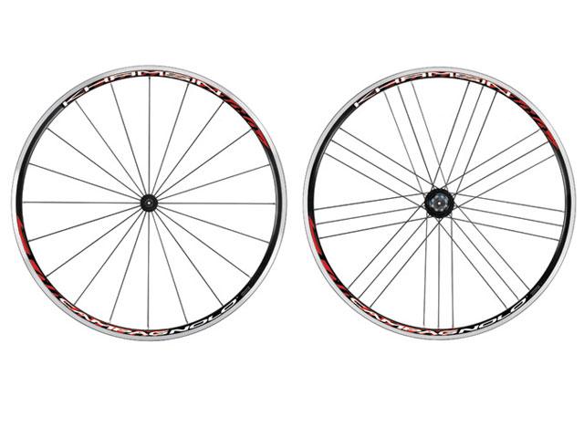 Foto Ruedas Campagnolo Khamsin roja/negra para Shimano