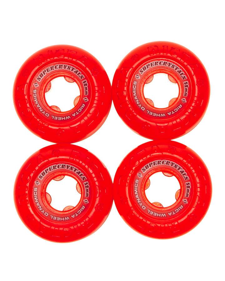 Foto Ruedas De 52 Mm Super Crystal De Ricta - Rojo
