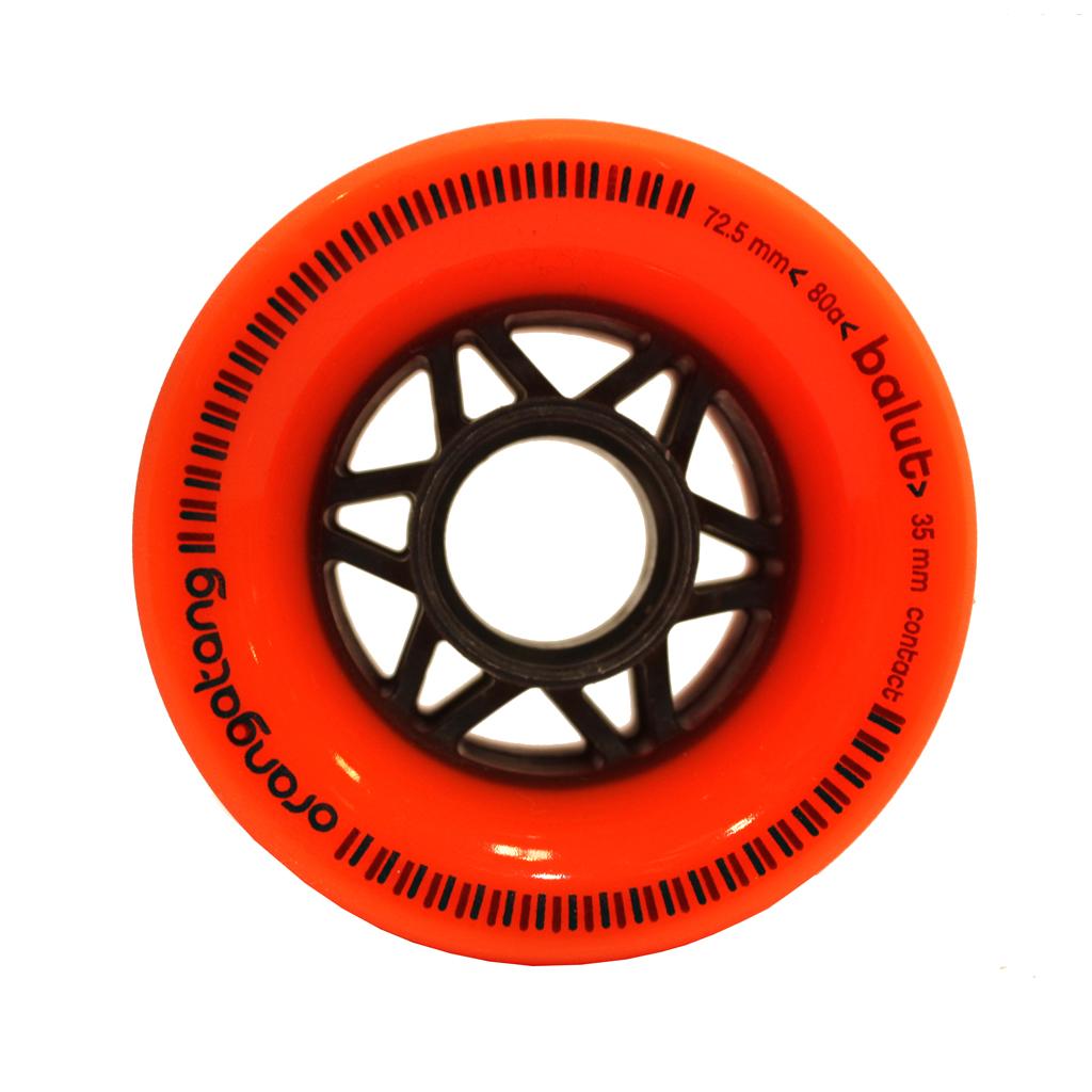 Foto Ruedas de longboard Orangatang Balut 72mm 80A Naranja