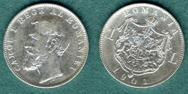 Foto Rumänien 1 Leu 1901