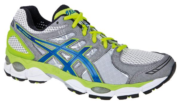 Foto Running Asics Gel-nimbus 14 White / Brillant Blue / Neon Yellow