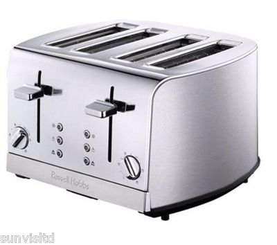 Foto Russell Hobbs 18117 4-Slice Toaster - Brushed Steel