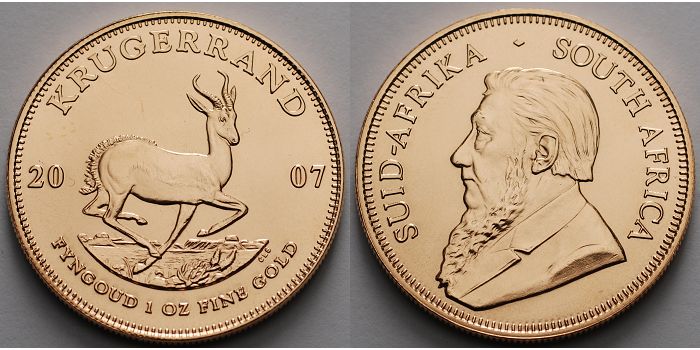 Foto Süd Afrika 1 oz 31,1g fein 32,69 mm Ø 1967-heute