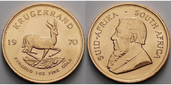 Foto Süd Afrika 1 oz 31,1g fein 32,69 mm Ø 1967-heute