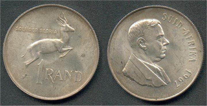 Foto Südafrika 1 Rand 1967