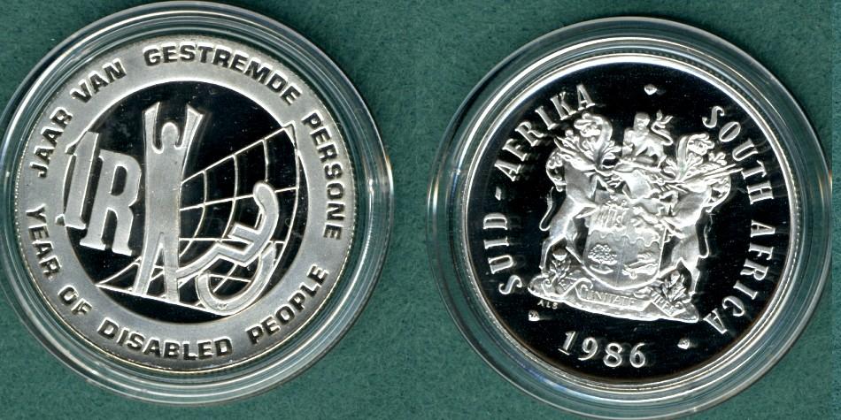 Foto Südafrika 1 Rand 1986