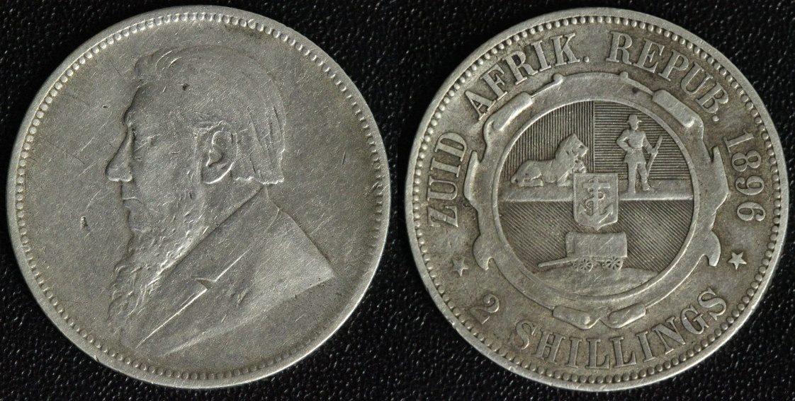 Foto Südafrika 2 Shilling 1896